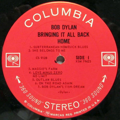 Bob Dylan : Bringing It All Back Home (LP, Album, RP, Pit)