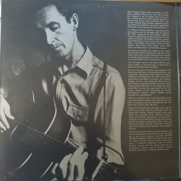 Various : A Tribute To Woody Guthrie Part One (LP, Album)