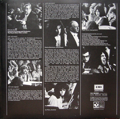 Deep Purple, Royal Philharmonic Orchestra Conducted By Malcolm Arnold : Concerto For Group And Orchestra (LP, Album, RP)