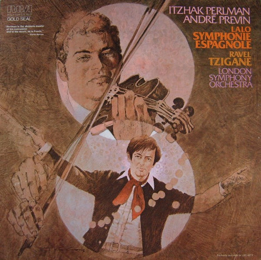 Édouard Lalo / Maurice Ravel - Itzhak Perlman, André Previn, London Symphony Orchestra : Symphonie Espagnole / Tzigane (LP, RE)