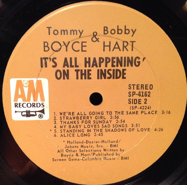 Boyce & Hart : It's All Happening On The Inside (LP, Album)