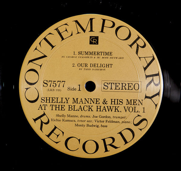 Shelly Manne & His Men : At The Black Hawk Vol. 1 (LP, Album, RE)