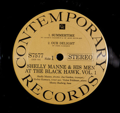 Shelly Manne & His Men : At The Black Hawk Vol. 1 (LP, Album, RE)