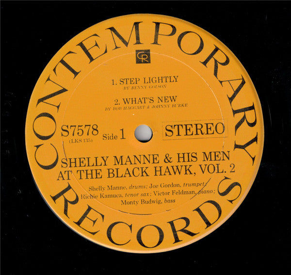 Shelly Manne & His Men : At The Black Hawk, Vol. 2 (LP, Album, RE)