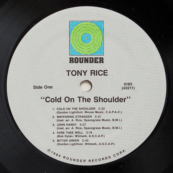 Tony Rice : Cold On The Shoulder (LP, Album)