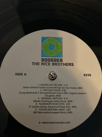 The Rice Brothers : The Rice Brothers (LP, Album)