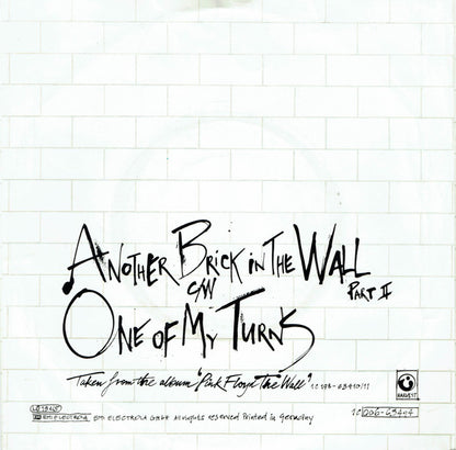 Pink Floyd : Another Brick In The Wall Part II  (7", Single)
