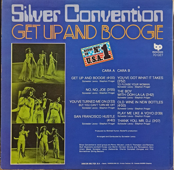Silver Convention : Get Up And Boogie (LP, Album)
