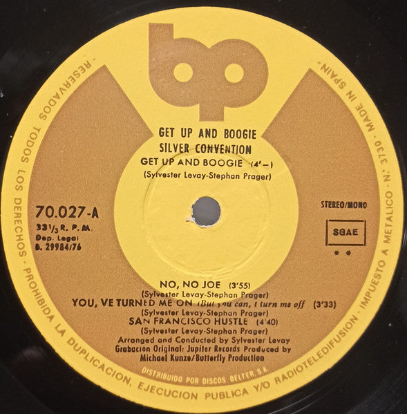Silver Convention : Get Up And Boogie (LP, Album)