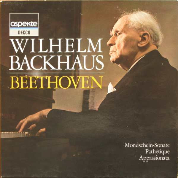 Ludwig Van Beethoven, Wilhelm Backhaus : Mondschein-Sonate / Pathétique / Appassionata (LP, RE)