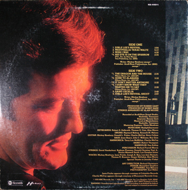 Mickey Newbury : His Eye Is On The Sparrow (LP, Album, Ter)