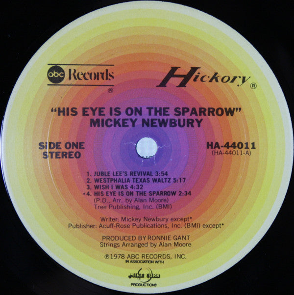 Mickey Newbury : His Eye Is On The Sparrow (LP, Album, Ter)