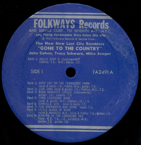 The New Lost City Ramblers : Gone To The Country (LP, RE)