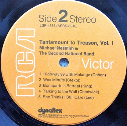 Michael Nesmith & The Second National Band : Tantamount To Treason Volume One (LP, Album, Ind)