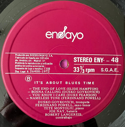 Dusko Goykovich, Ferdinand Povel, Tete Montoliu, Joe Nay, Rob Langereis : It's About Blues Time (LP, Album)