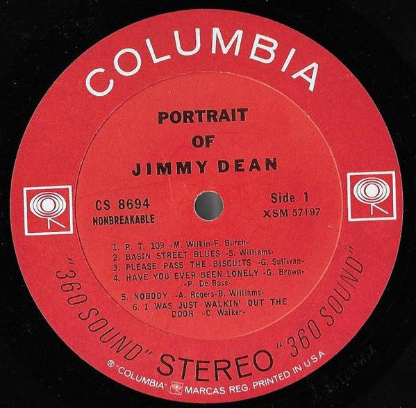 Jimmy Dean : Portrait Of Jimmy Dean (LP, Album)