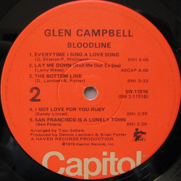 Glen Campbell : Bloodline (LP, Album, Win)