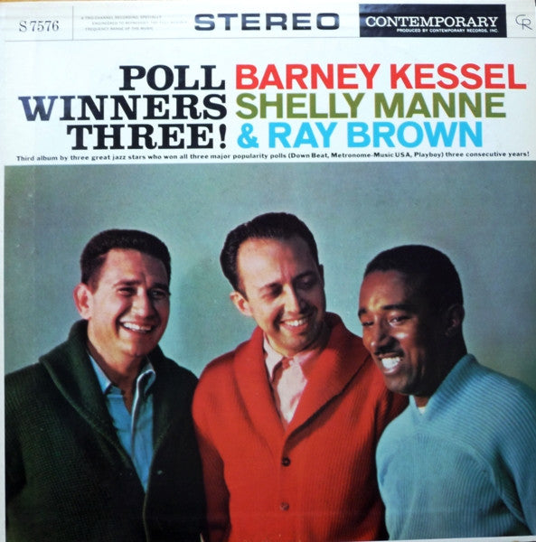 Barney Kessel, Shelly Manne & Ray Brown : Poll Winners Three! (LP, Album)