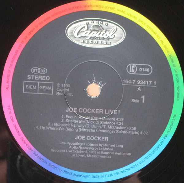 Joe Cocker : Joe Cocker Live! (2xLP, Album, Gat)