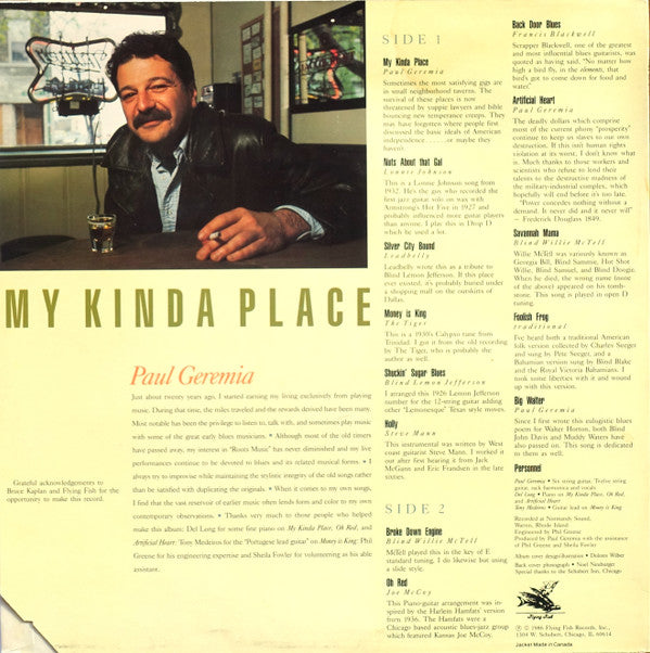 Paul Geremia : My Kinda Place (LP, Album)