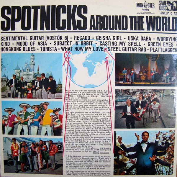 The Spotnicks : Spotnicks Around The World (LP, Album)