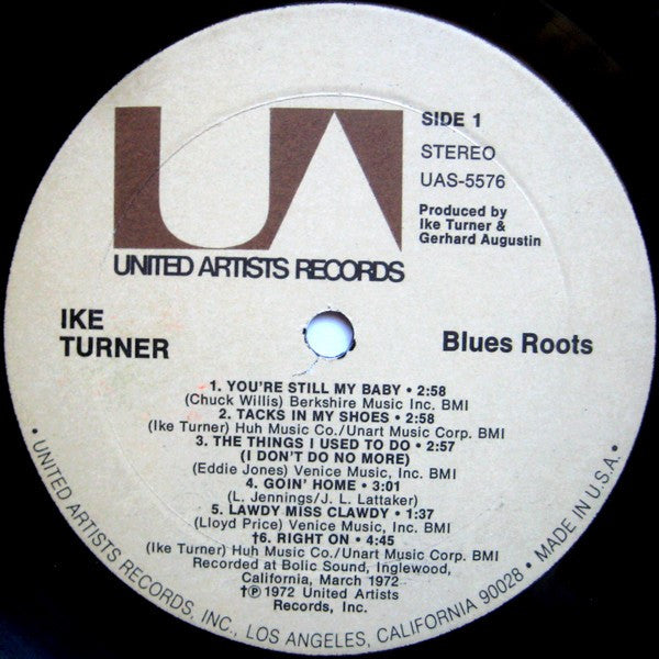 Ike Turner : Blues Roots (LP, Album, Res)