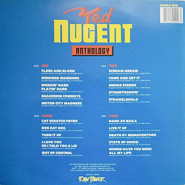 Ted Nugent : Anthology (2xLP, Comp, Gat)