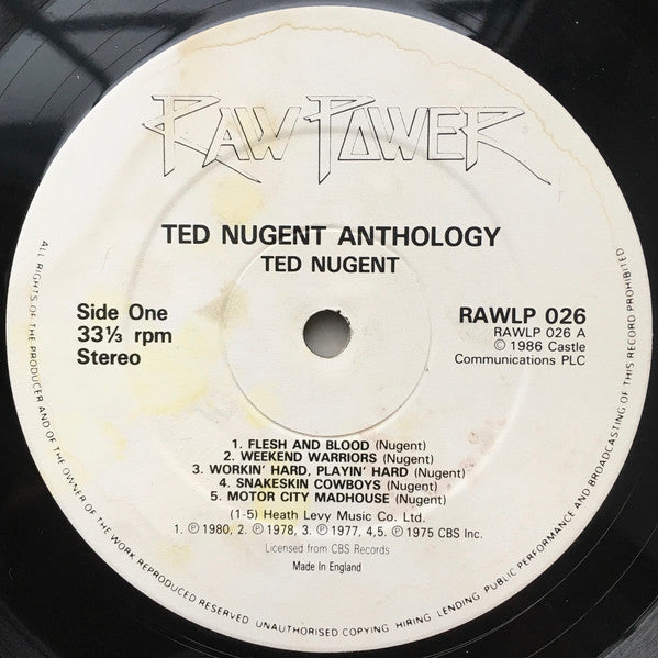 Ted Nugent : Anthology (2xLP, Comp, Gat)