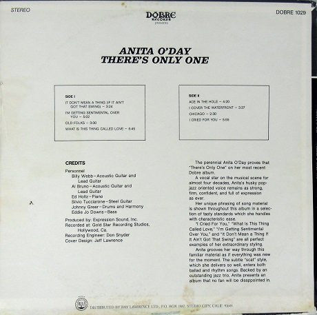 Anita O'Day : There's Only One... (LP, Album)