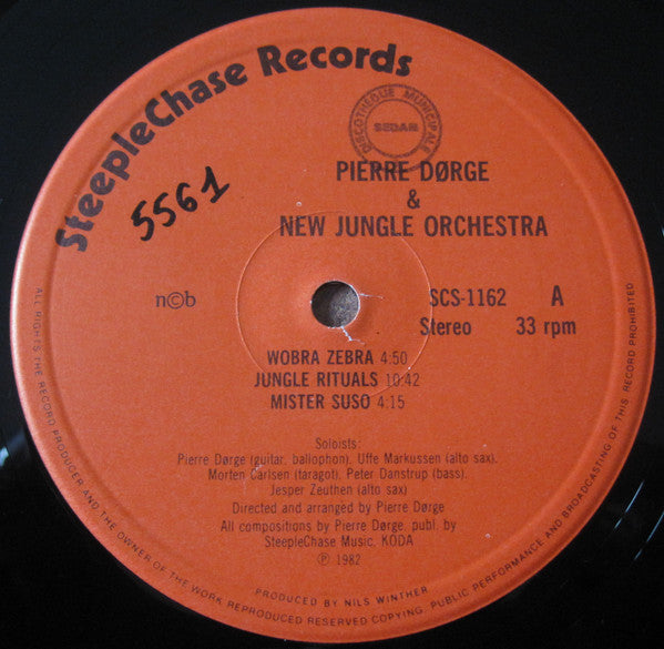 Pierre Dørge & New Jungle Orchestra : Pierre Dørge & New Jungle Orchestra (LP, Album)