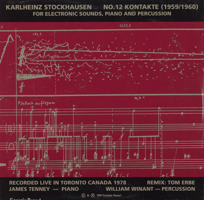 Karlheinz Stockhausen - James Tenney, William Winant : Kontakte (LP)
