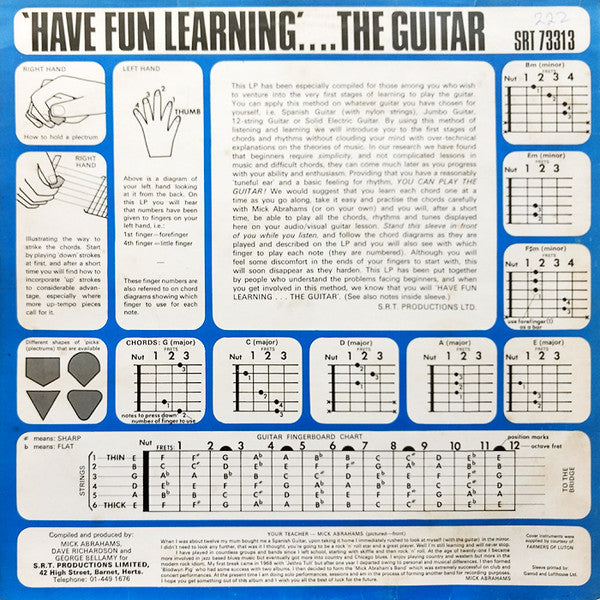 Mick Abrahams : "Have Fun Learning" The Guitar With Mick Abrahams (LP)