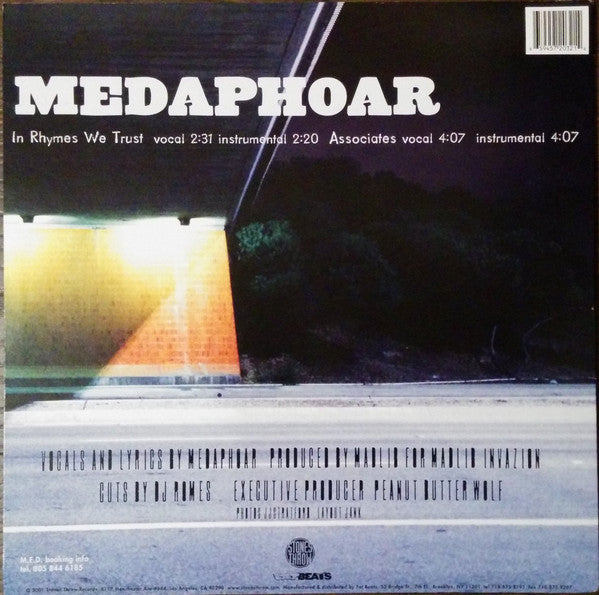 Medaphoar : In Rhymes We Trust (12")