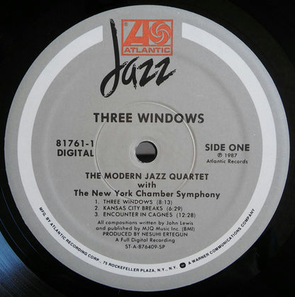 The Modern Jazz Quartet with New York Chamber Symphony : Three Windows (LP, Album)