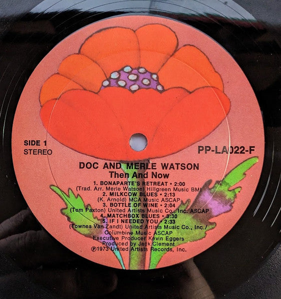 Doc & Merle Watson : Then And Now (LP, Album)