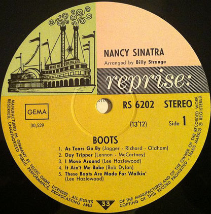 Nancy Sinatra : Boots (LP, Album)