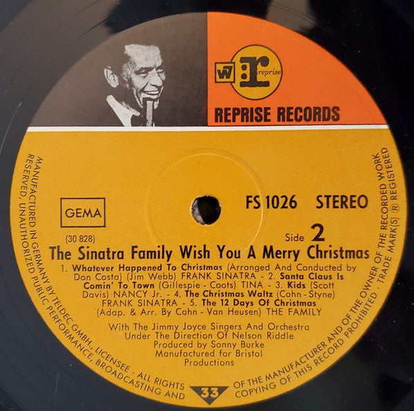 The Sinatra Family : The Sinatra Family Wish You A Merry Christmas (LP, Album)