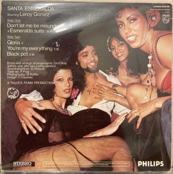 Santa Esmeralda Starring Leroy Gomez : Don't Let Me Be Misunderstood (LP, Album)