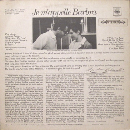 Barbra Streisand : Je M'Appelle Barbra (LP, Album)