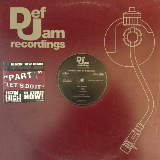 Method Man & Redman : Part II Remix / Let's Do It (12", Promo)