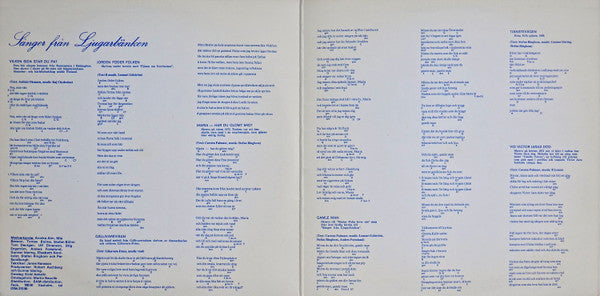 Fria Proteatern : Sånger Från Ljugarbänken (LP, Album)