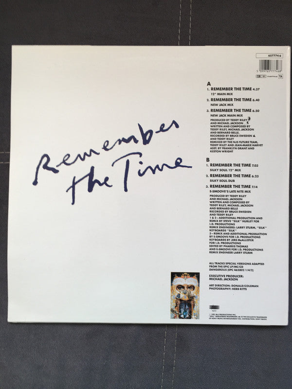 Michael Jackson : Remember The Time (12", Single)