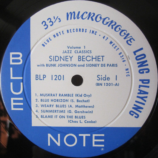 Sidney Bechet : Jazz Classics Volume 1 (LP, Album, Mono, RP)