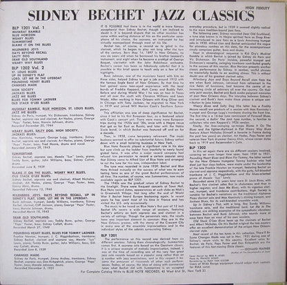 Sidney Bechet : Jazz Classics Volume 1 (LP, Album, Mono, RP)