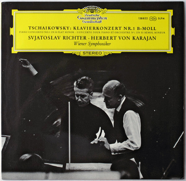 Pyotr Ilyich Tchaikovsky, Sviatoslav Richter, Herbert Von Karajan, Wiener Symphoniker : Klavierkonzert Nr. 1 Für Klavier Und Orchester (LP)