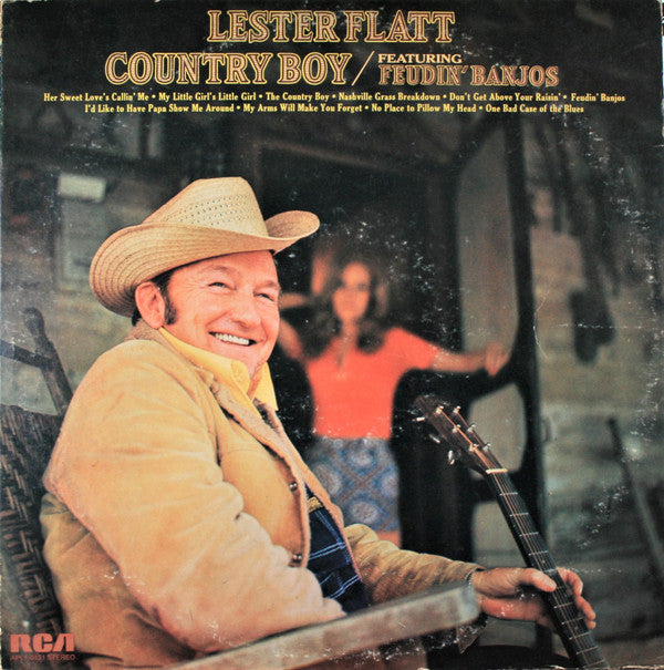 Lester Flatt : Country Boy (Featuring Feudin' Banjos) (LP, Album, Ind)