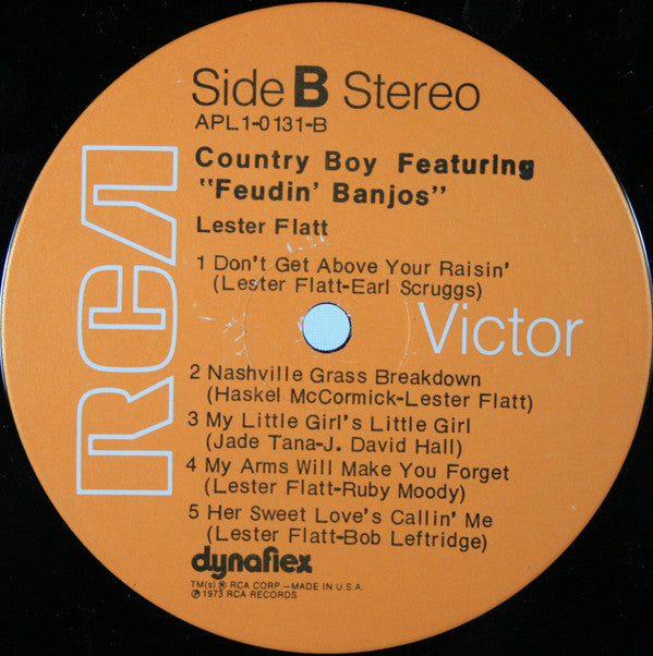 Lester Flatt : Country Boy (Featuring Feudin' Banjos) (LP, Album, Ind)