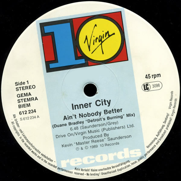 Inner City : Ain't Nobody Better (12", Single)