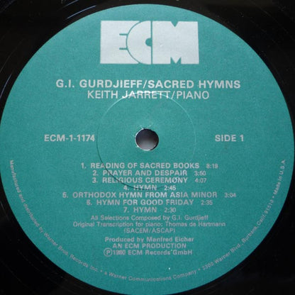 Georges Ivanovitch Gurdjieff - Keith Jarrett : Sacred Hymns (LP, Album)