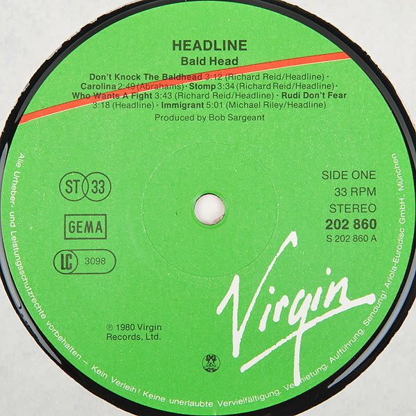 Headline (5) : Don't Knock The Bald Head (LP, Album)